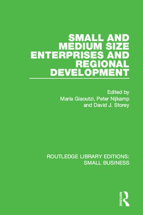 Cover of the book Small and Medium Size Enterprises and Regional Development by , Taylor and Francis