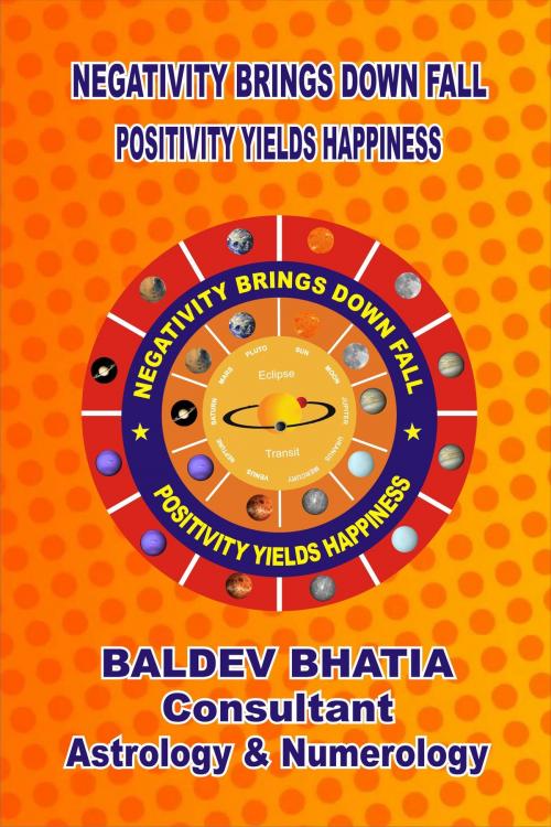 Cover of the book Negativity Brings Downfall -Positivity Yields Happiness by Baldev Bhatia, Baldev Bhatia