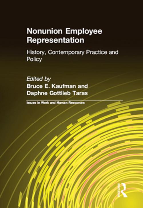 Cover of the book Nonunion Employee Representation by Bruce E. Kaufman, Daphne Gottlieb Taras, Taylor and Francis