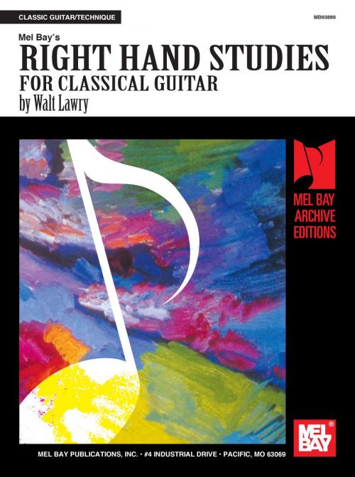 Cover of the book Right Hand Studies for Classical Guitar by Walt Lawry, Mel Bay Publications, Inc.