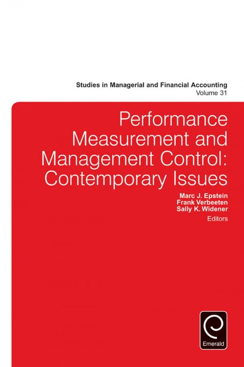 Cover of the book Performance Measurement and Management Control by , Emerald Group Publishing Limited