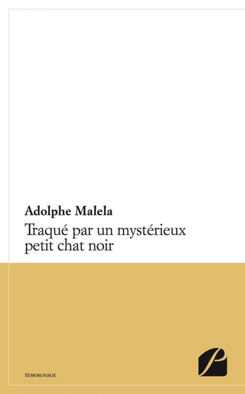 Cover of the book Traqué par un mystérieux petit chat noir by Adolphe Malela, Editions du Panthéon