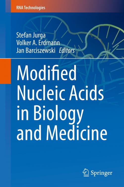 Cover of the book Modified Nucleic Acids in Biology and Medicine by , Springer International Publishing