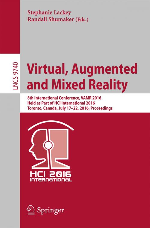 Cover of the book Virtual, Augmented and Mixed Reality by , Springer International Publishing