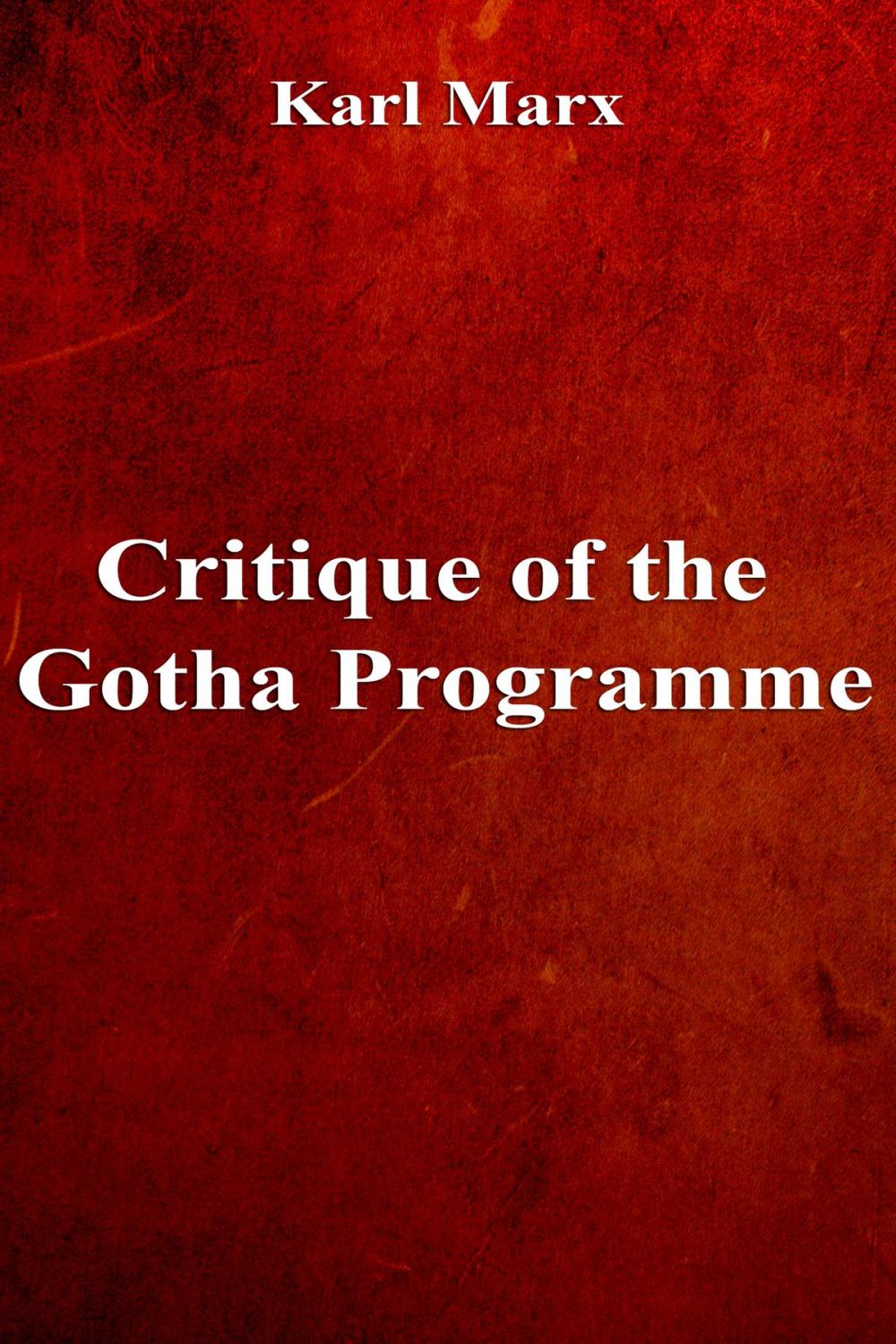 Big bigCover of Critique of the Gotha Programme