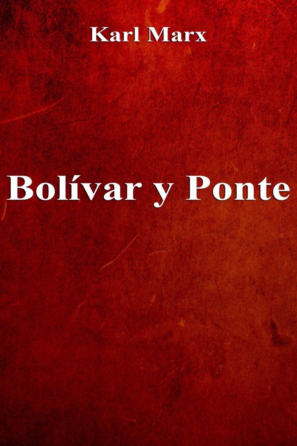 Big bigCover of Bolívar y Ponte
