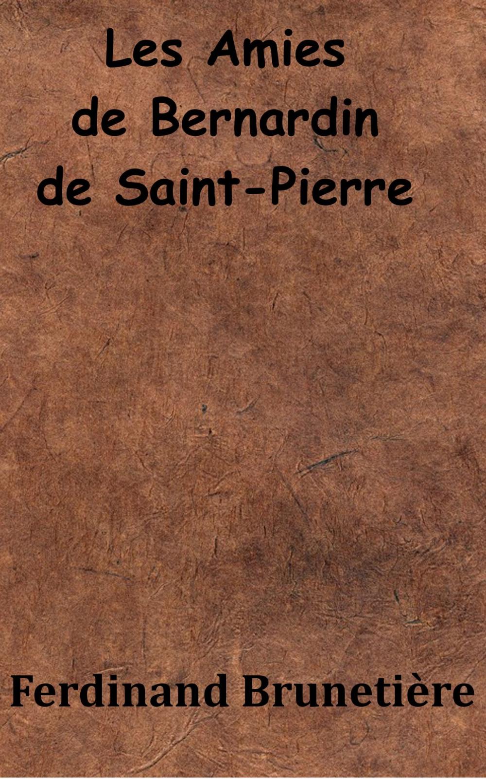 Big bigCover of Les Amies de Bernardin de Saint-Pierre