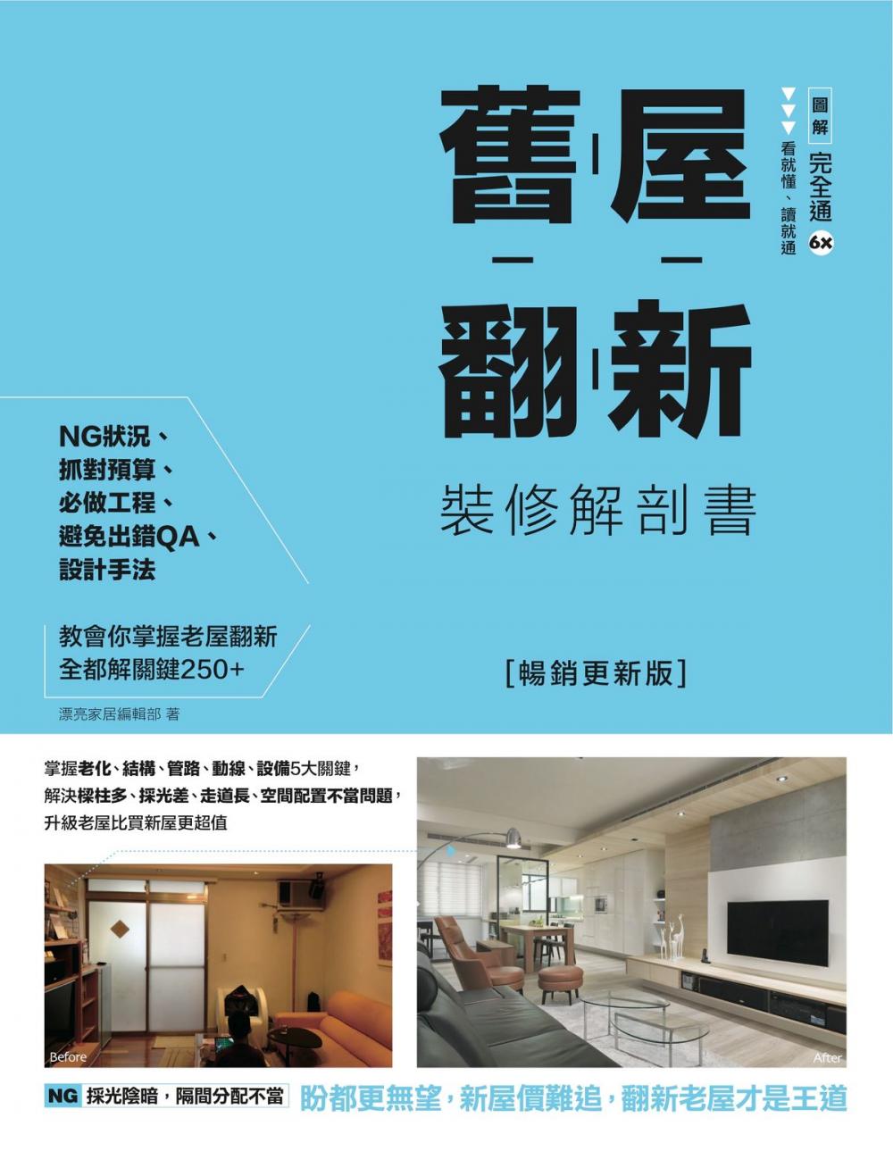 Big bigCover of 舊屋翻新裝修解剖書【暢銷更新版】：掌握老化、結構、管路、動線、設備5大關鍵，解決樑柱多、採光差、走道長、空間配置不當問題，升級老屋比買新屋更超值