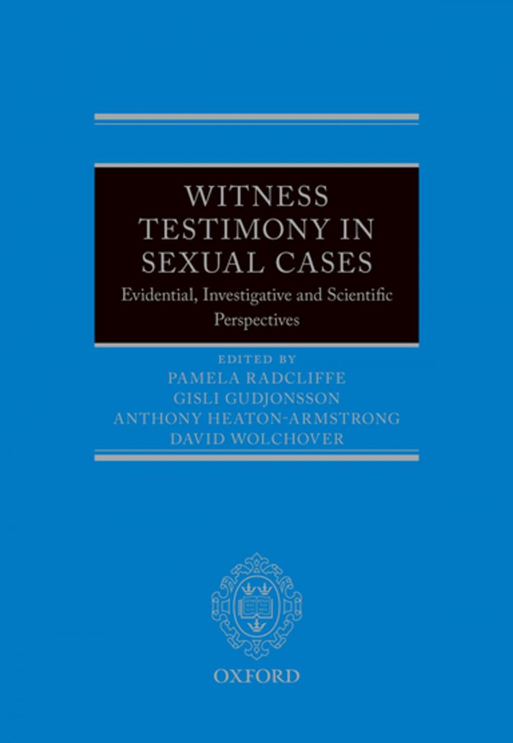 Big bigCover of Witness Testimony in Sexual Cases