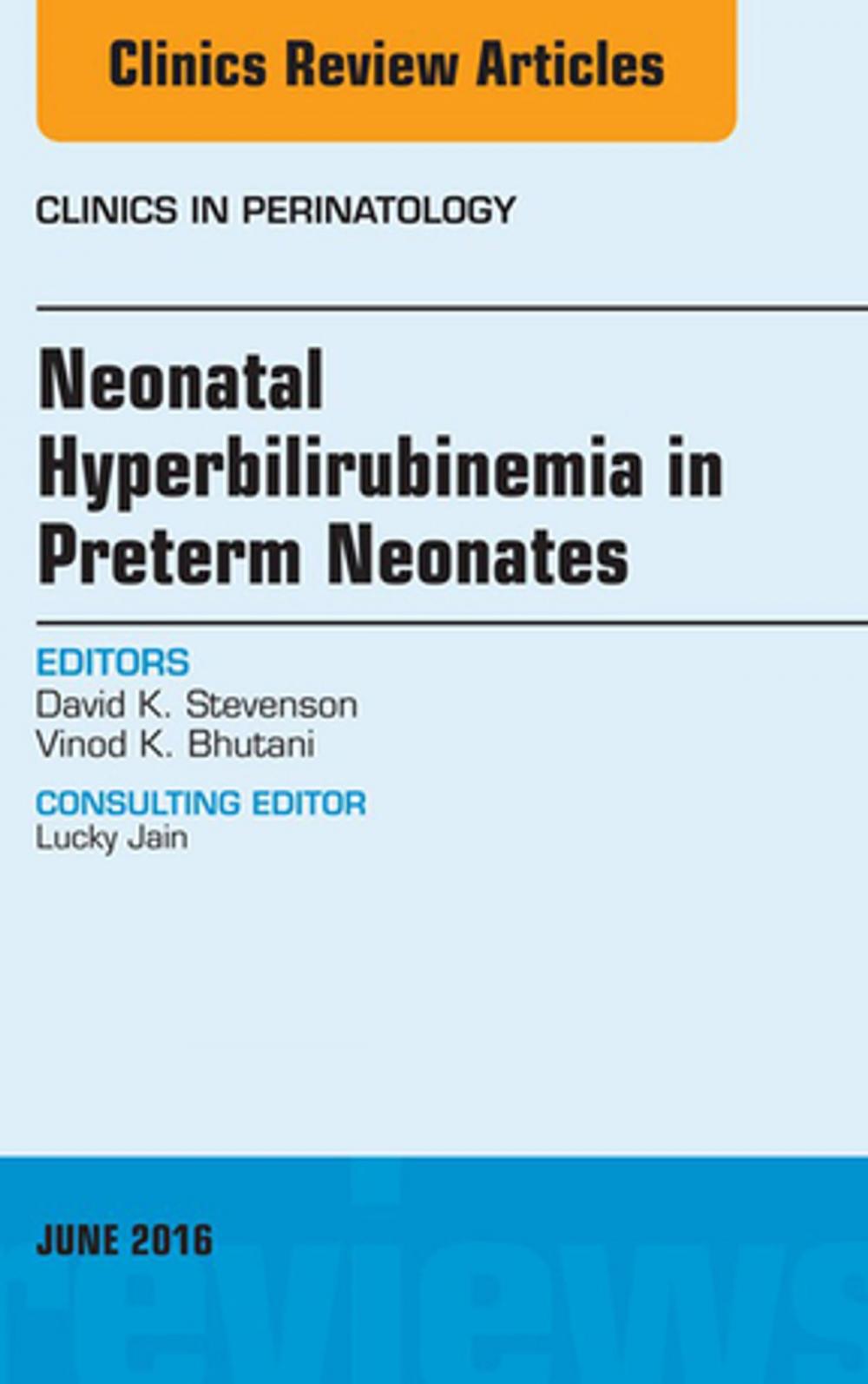 Big bigCover of Neonatal Hyperbilirubinemia in Preterm Neonates, An Issue of Clinics in Perinatology, E-Book