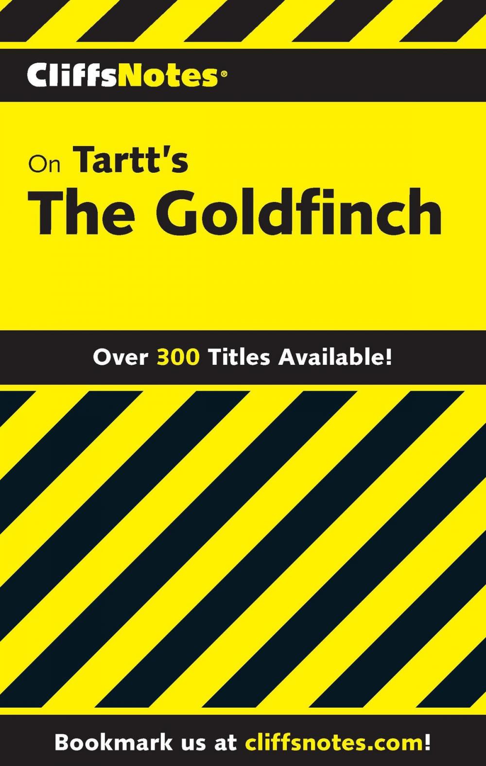 Big bigCover of CliffsNotes on Tartt's The Goldfinch