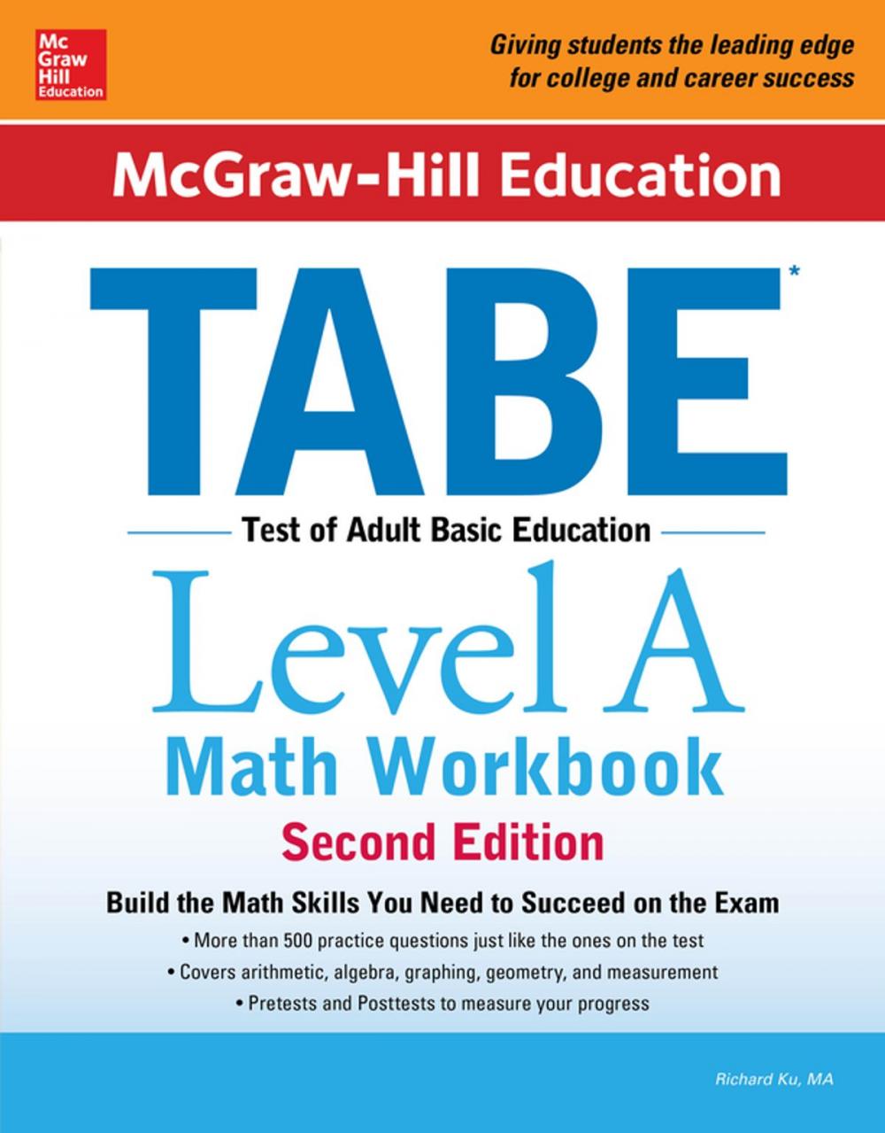 Big bigCover of McGraw-Hill Education TABE Level A Math Workbook Second Edition