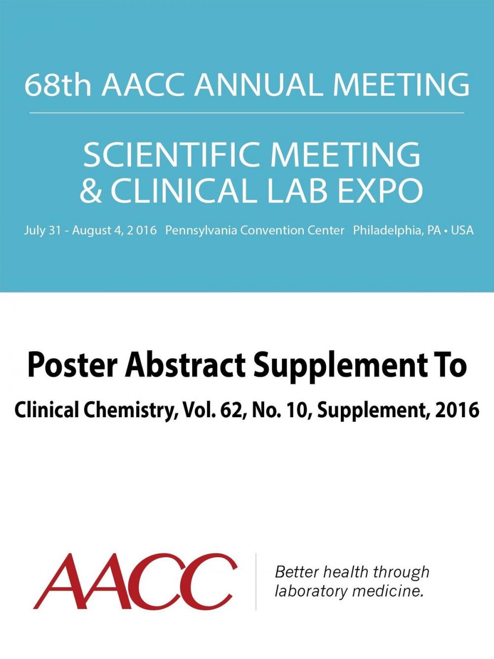 Big bigCover of 68th AACC Annual Scientific Meeting Abstract eBook
