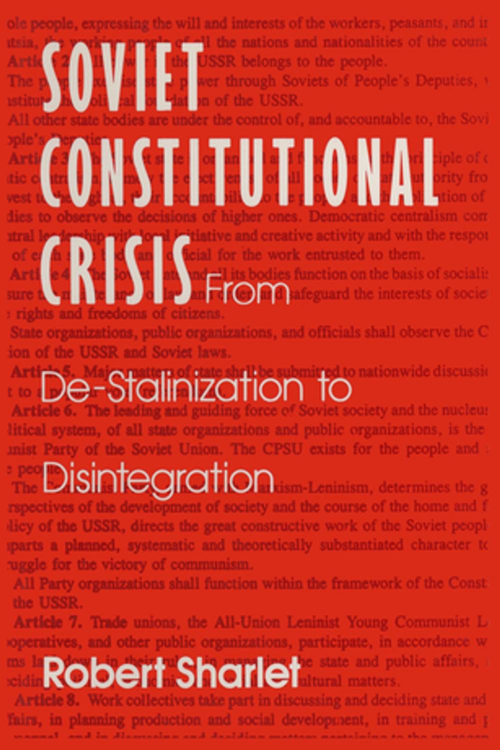 Big bigCover of Soviet Constitutional Crisis