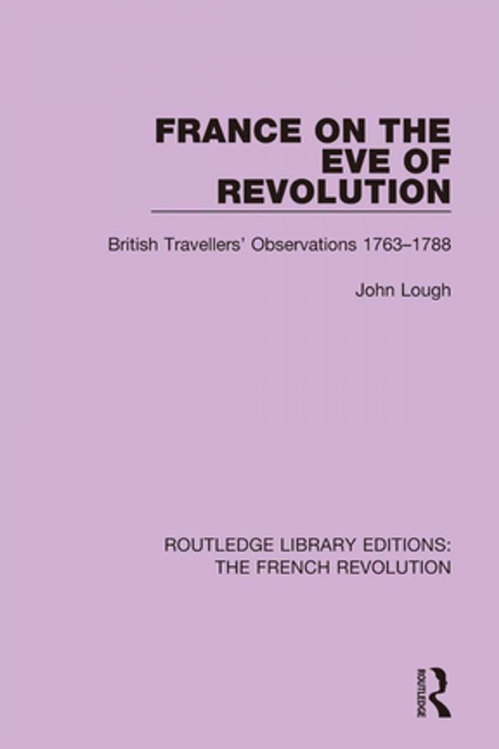 Big bigCover of France on the Eve of Revolution