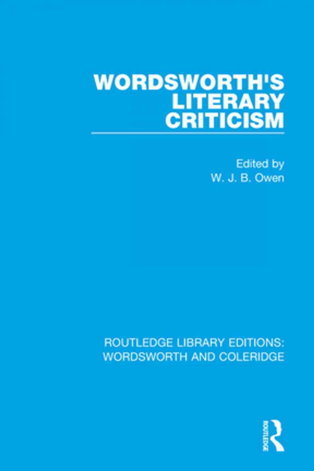 Big bigCover of Wordsworth's Literary Criticism