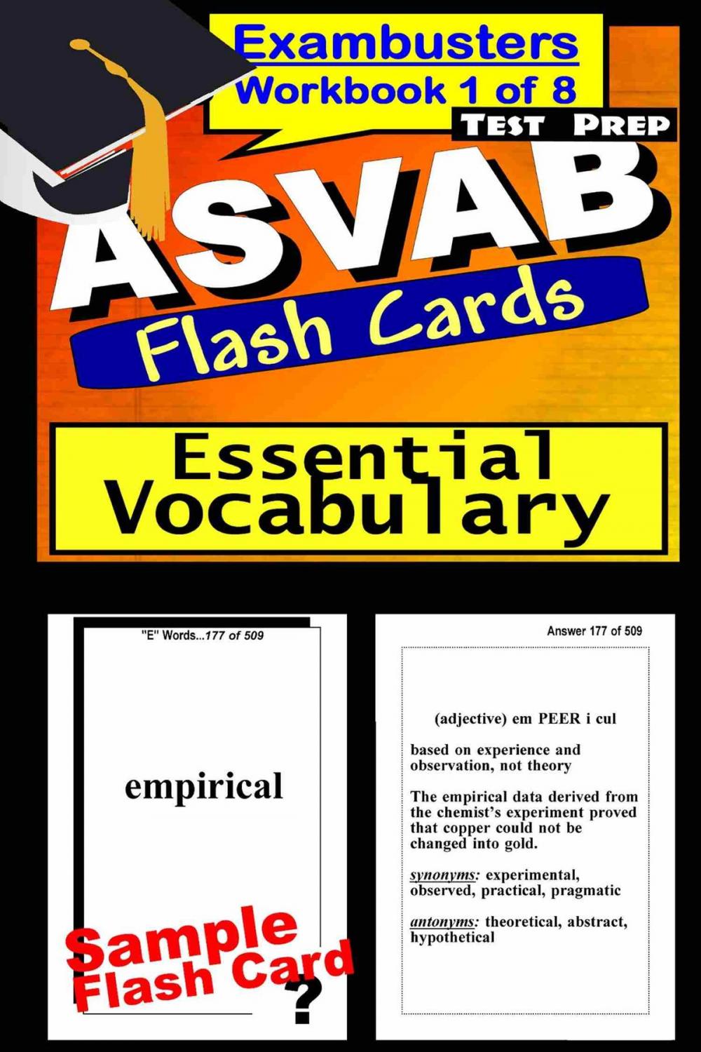 Big bigCover of ASVAB Test Prep Essential Vocabulary Review--Exambusters Flash Cards--Workbook 1 of 8