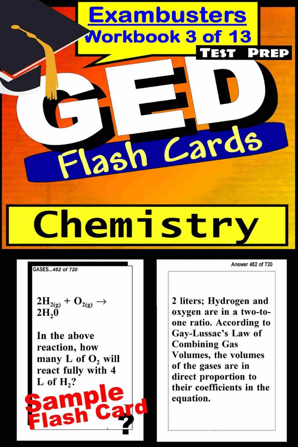 Big bigCover of GED Test Prep Chemistry Review--Exambusters Flash Cards--Workbook 3 of 13