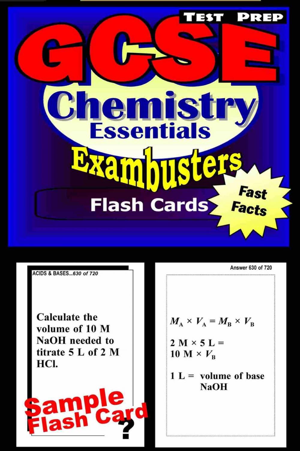 Big bigCover of GCSE Chemistry Test Prep Review--Exambusters Flash Cards