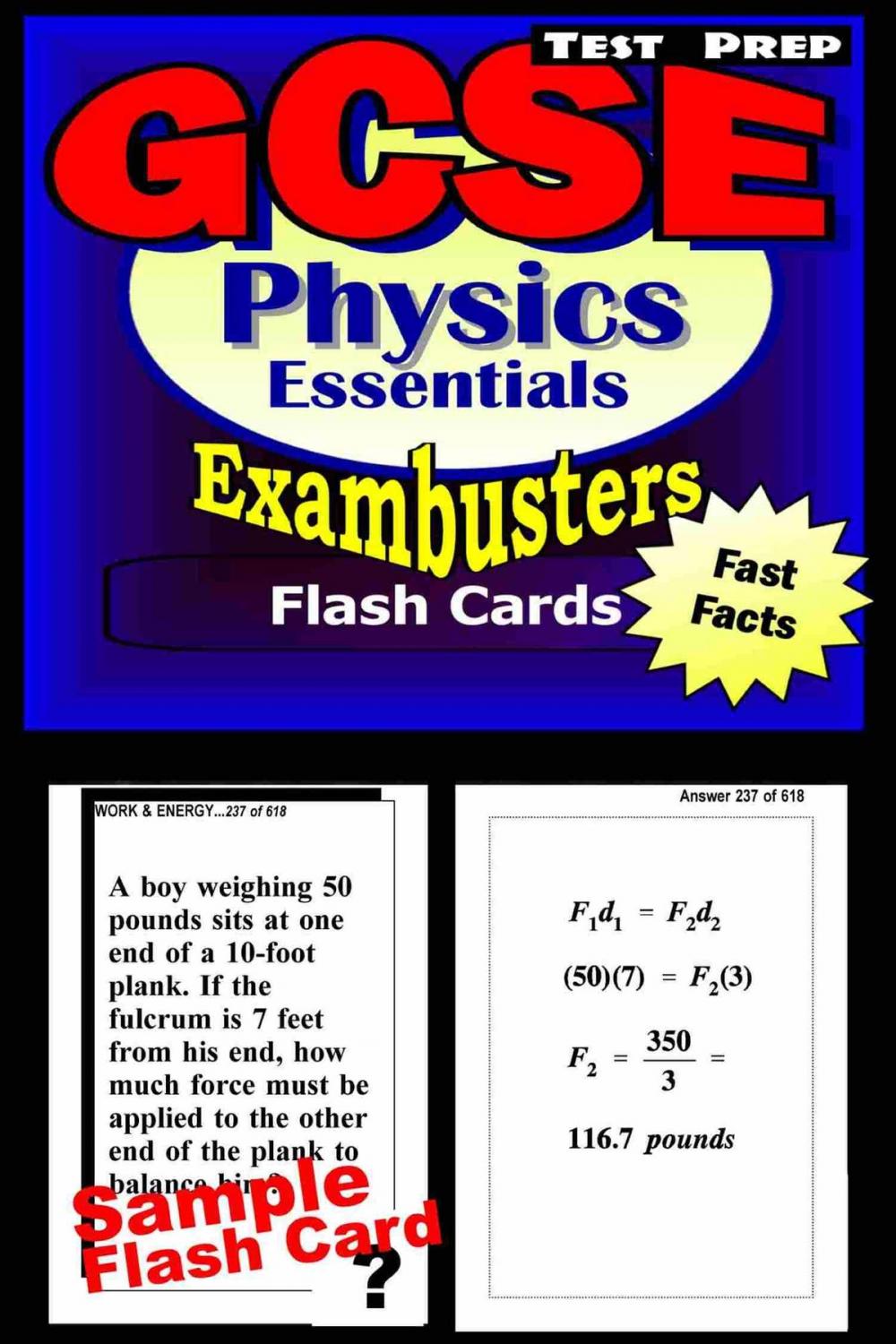 Big bigCover of GCSE Physics Test Prep Review--Exambusters Flash Cards