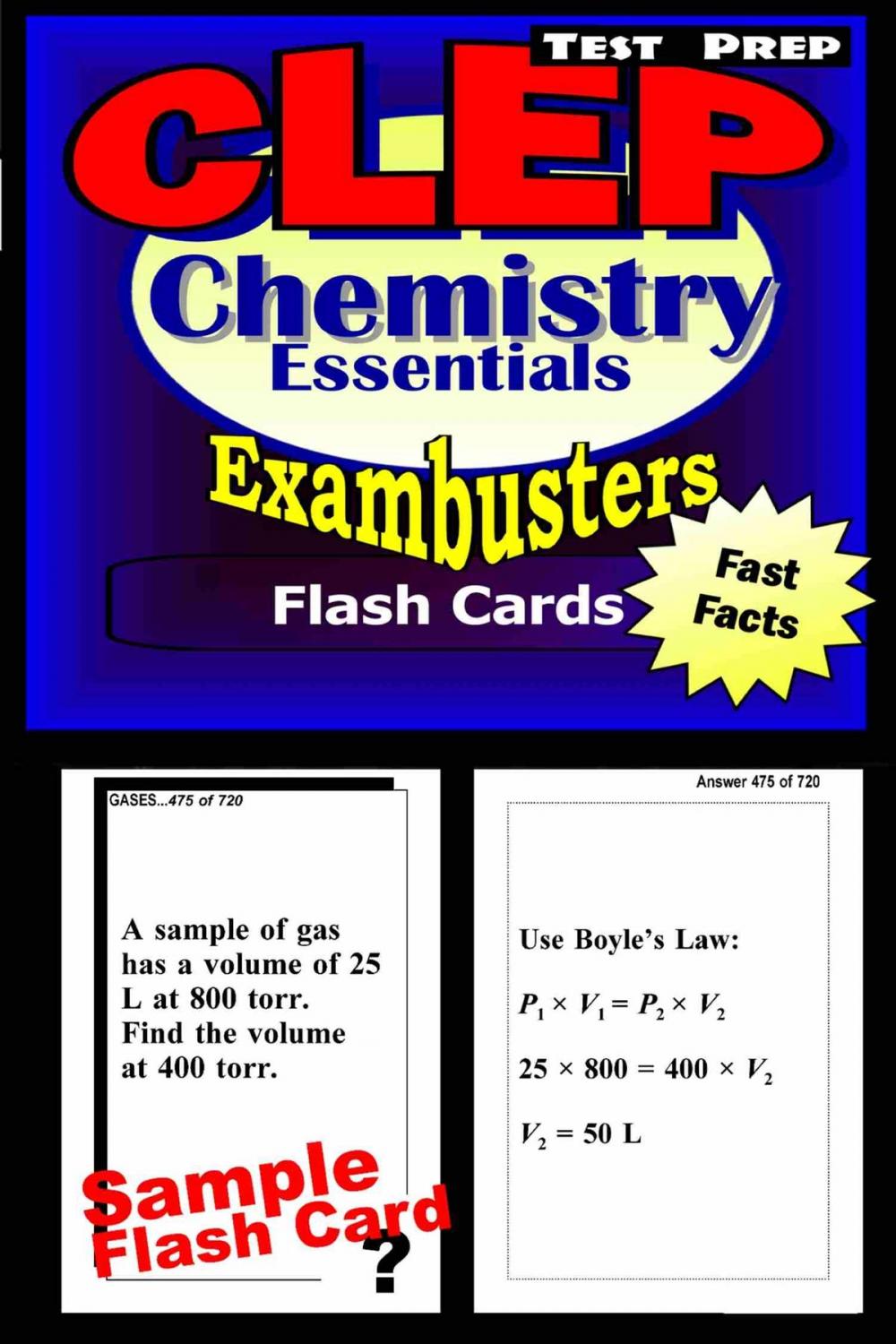 Big bigCover of CLEP Chemistry Test Prep Review--Exambusters Flash Cards