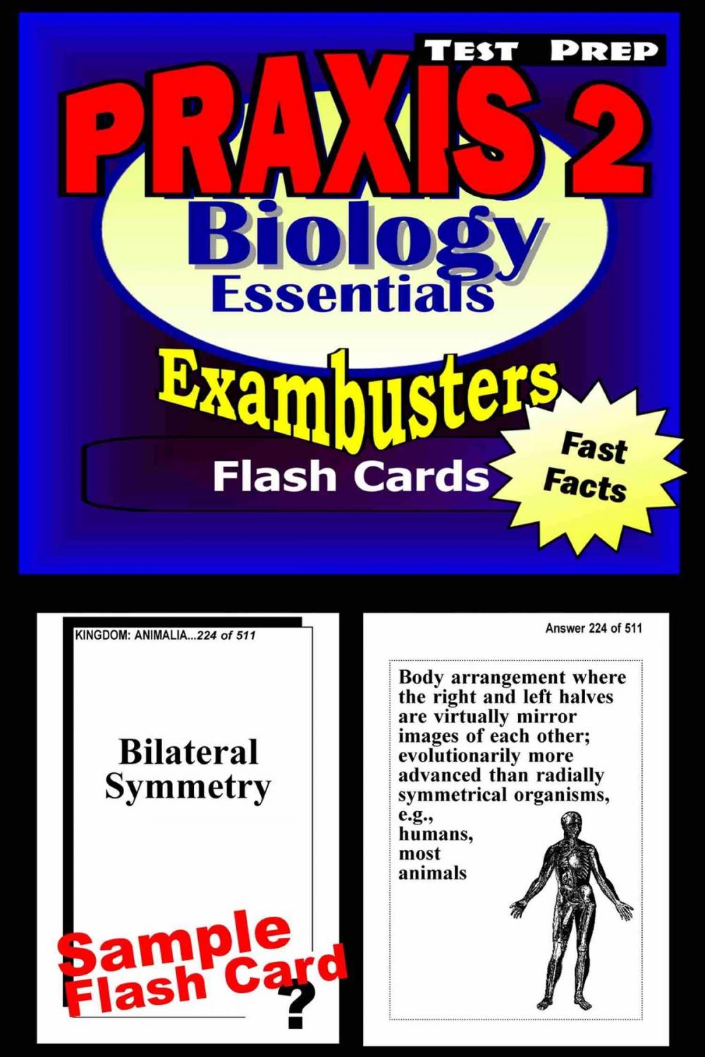 Big bigCover of PRAXIS II Biology Test Prep Review--Exambusters Flash Cards