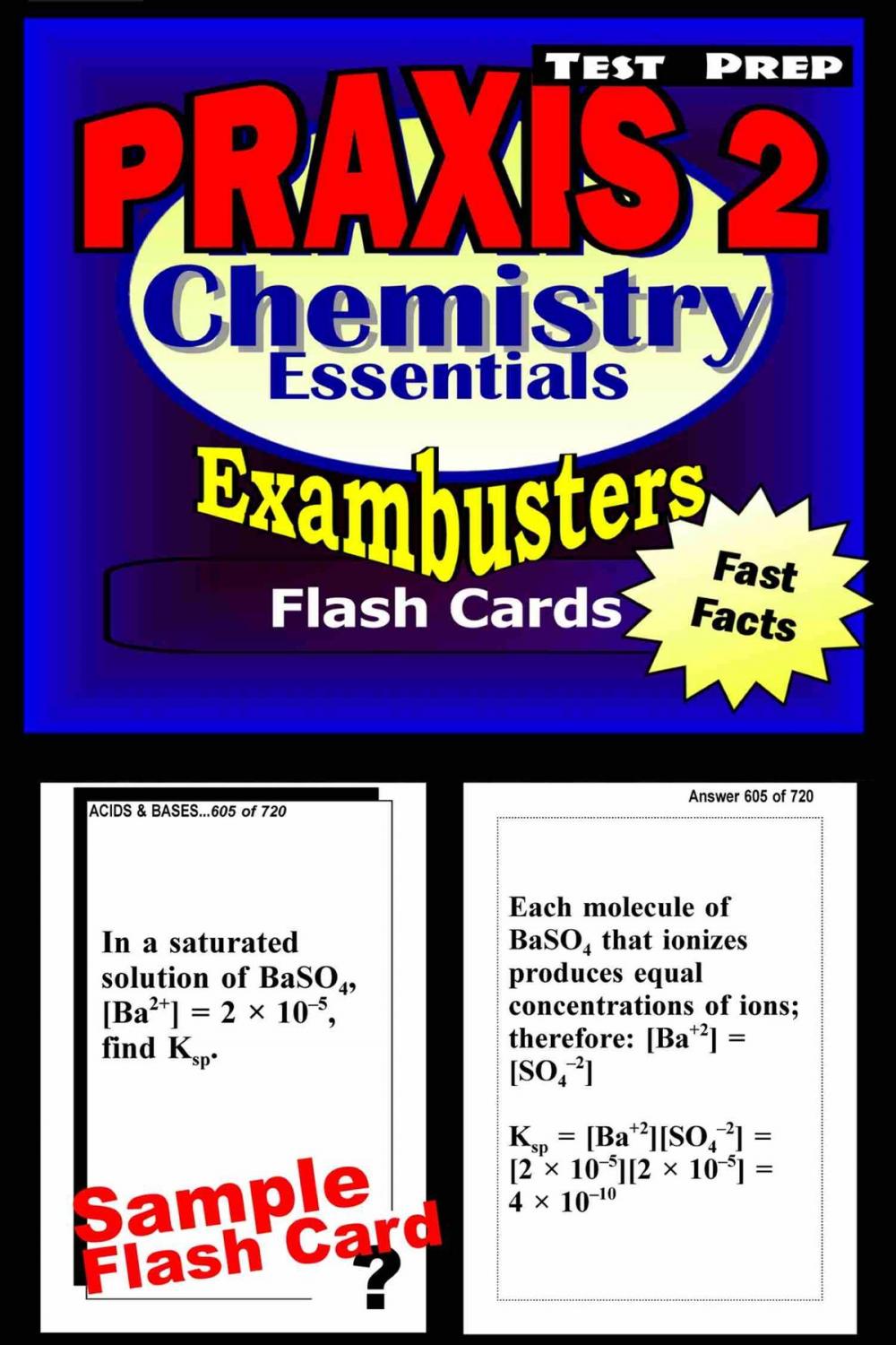 Big bigCover of PRAXIS II Chemistry Test Prep Review--Exambusters Flash Cards