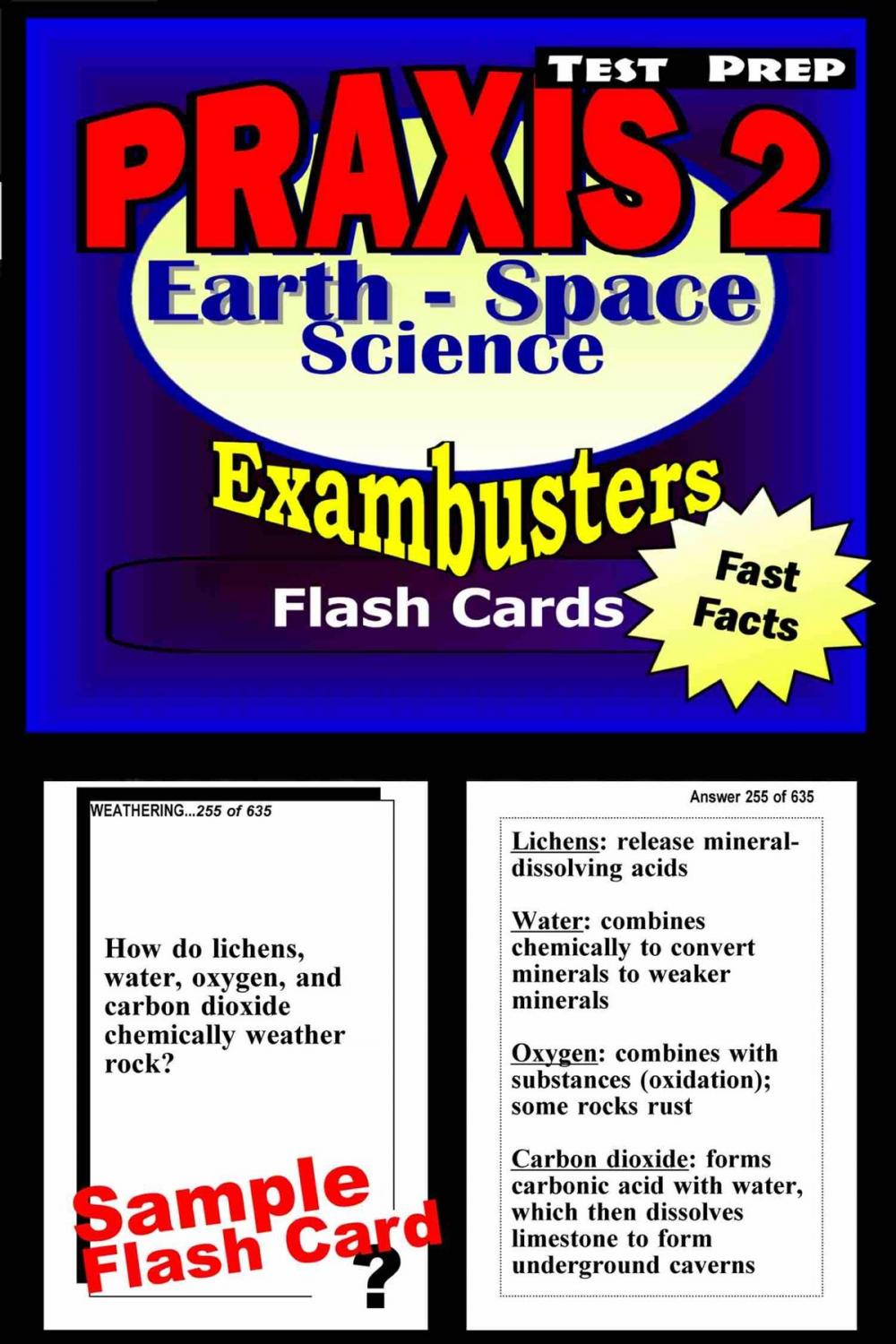 Big bigCover of PRAXIS II Earth/Space Sciences Test Prep Review--Exambusters Flash Cards