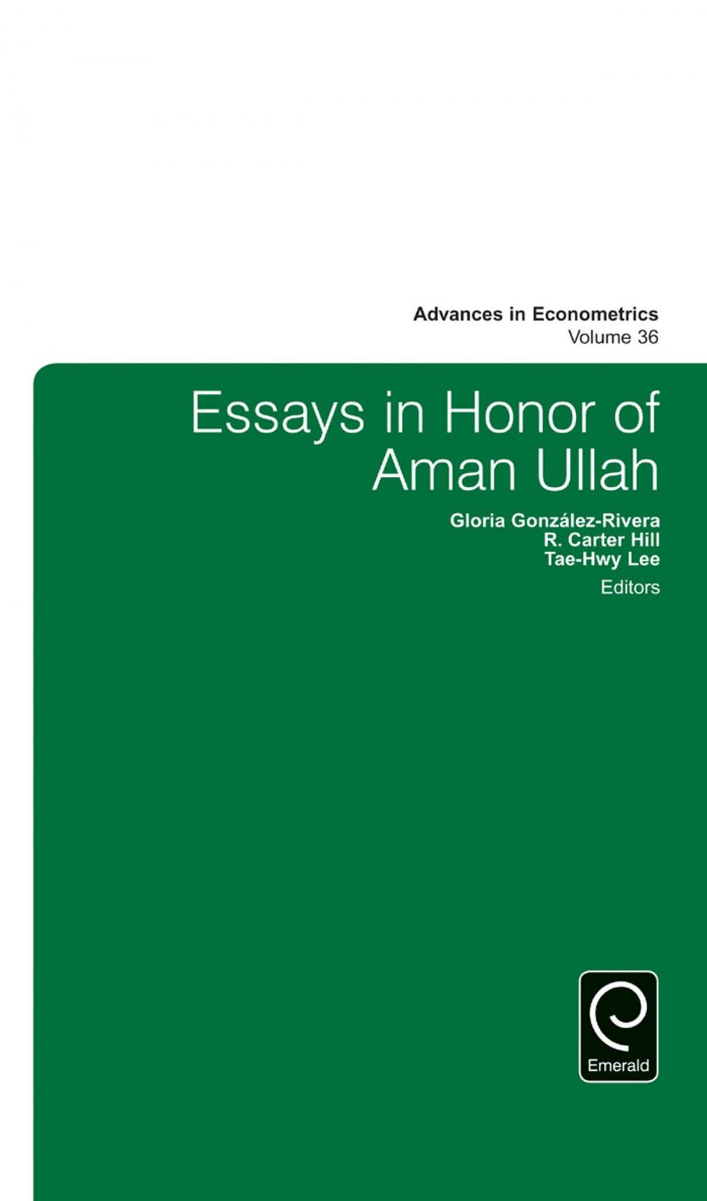 Big bigCover of Essays in Honor of Aman Ullah