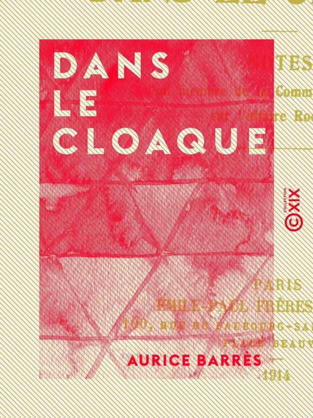 Big bigCover of Dans le cloaque