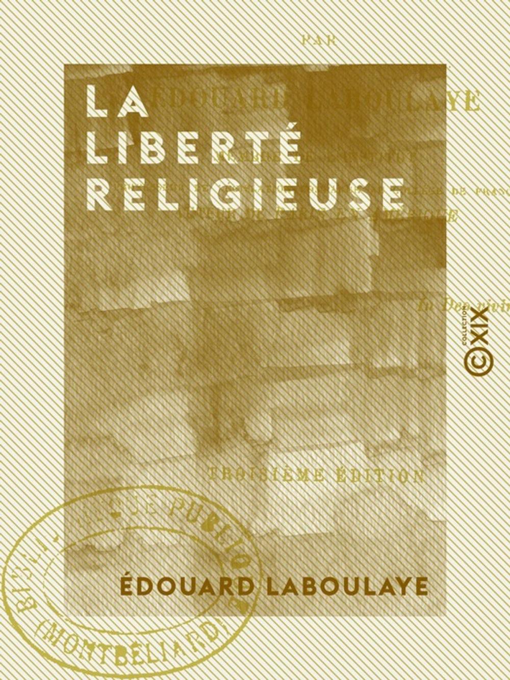 Big bigCover of La Liberté religieuse