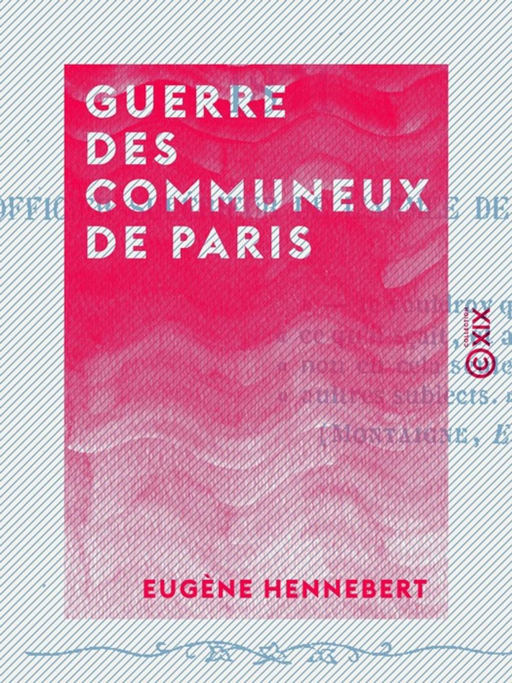 Big bigCover of Guerre des communeux de Paris