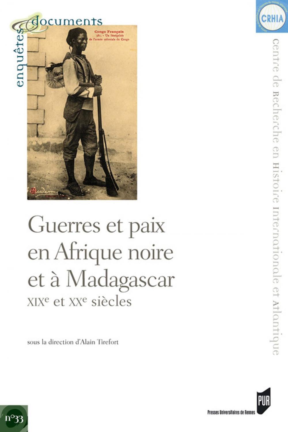 Big bigCover of Guerres et paix en Afrique noire et à Madagascar