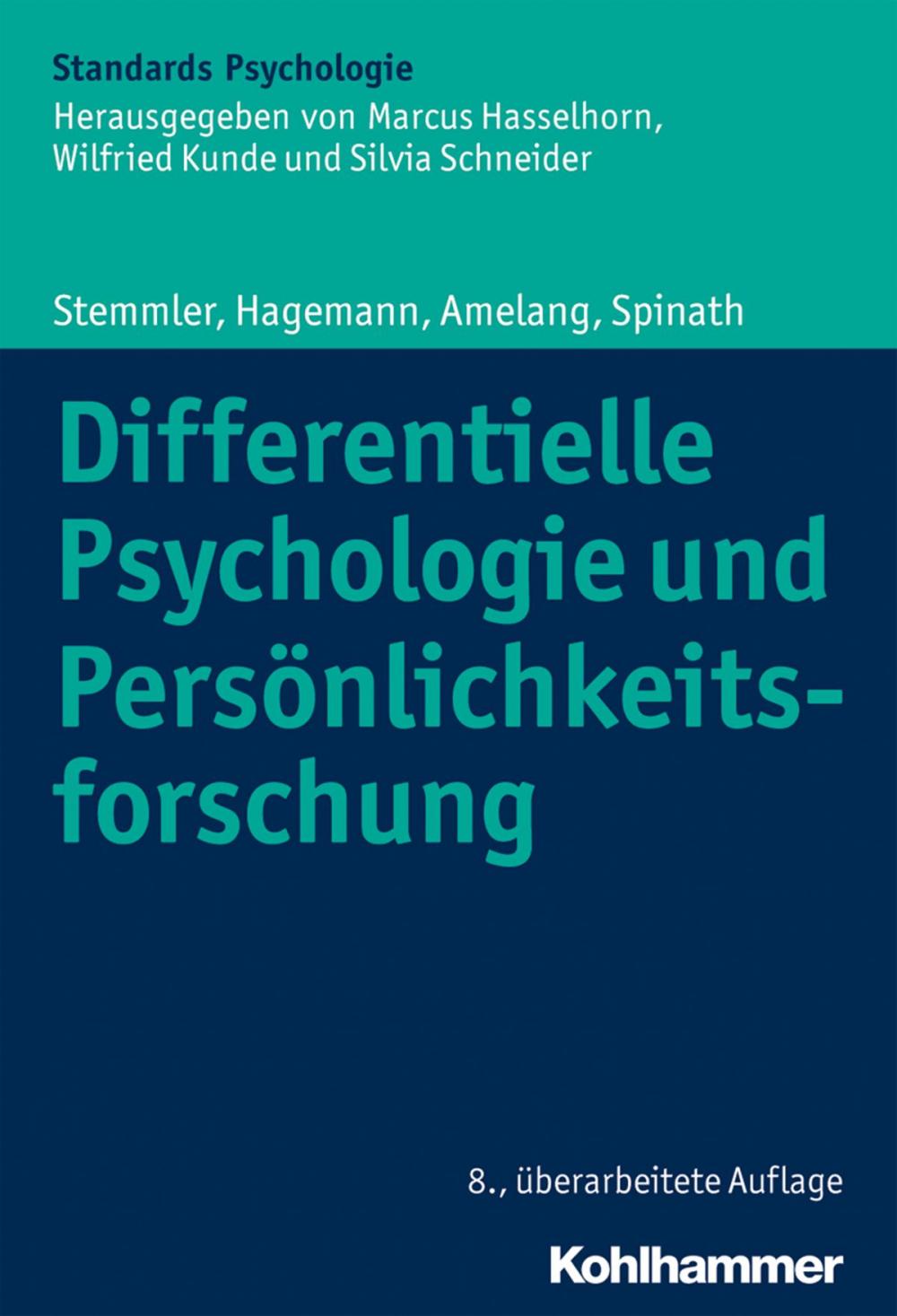 Big bigCover of Differentielle Psychologie und Persönlichkeitsforschung