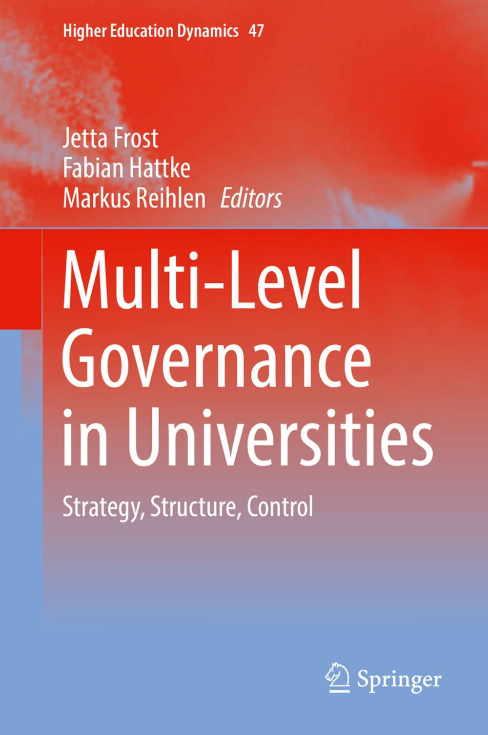 Big bigCover of Multi-Level Governance in Universities