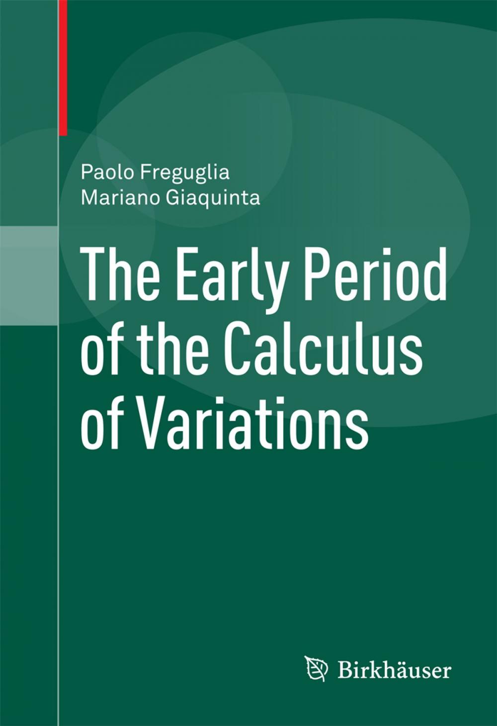 Big bigCover of The Early Period of the Calculus of Variations