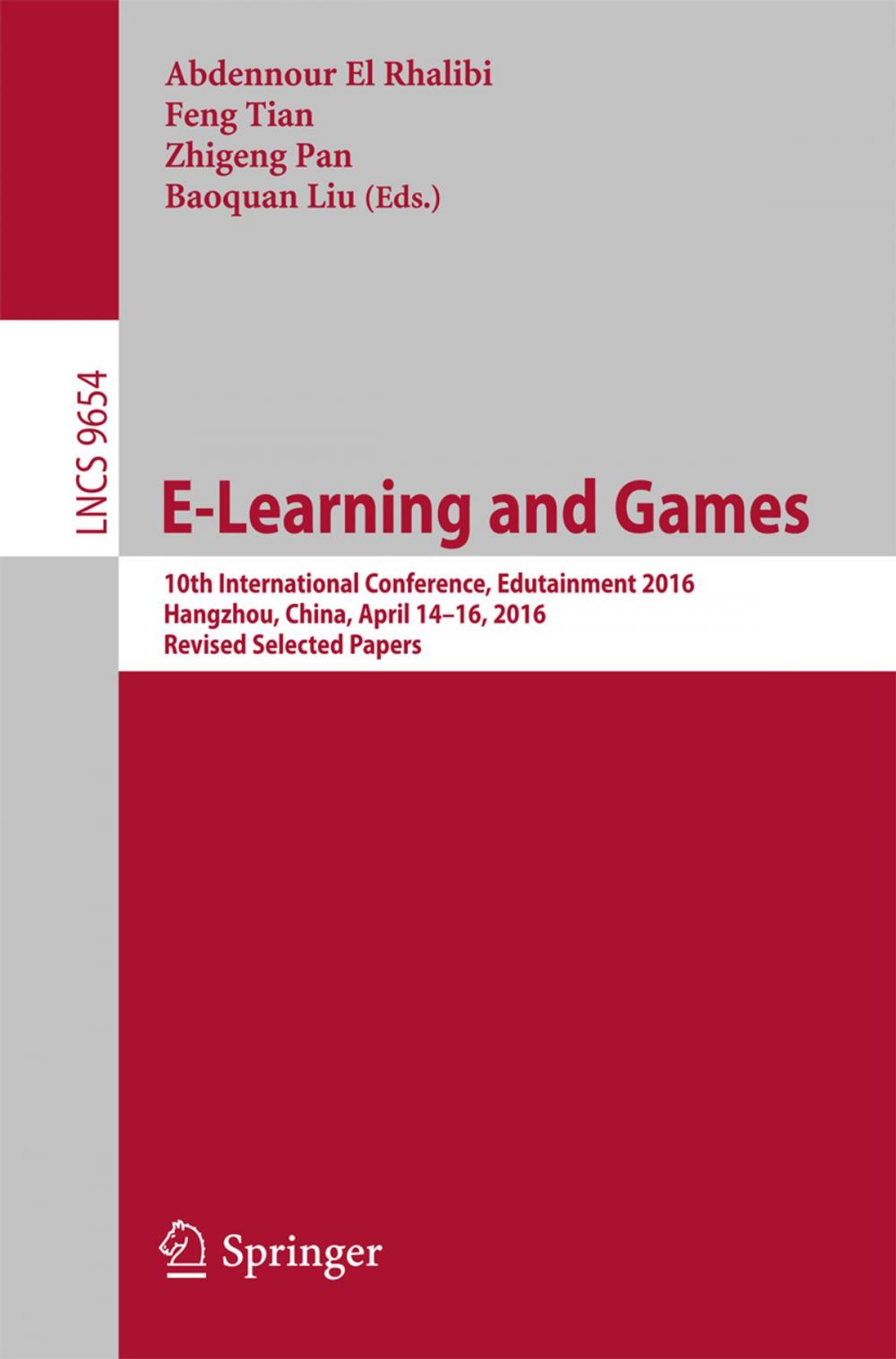 Big bigCover of E-Learning and Games