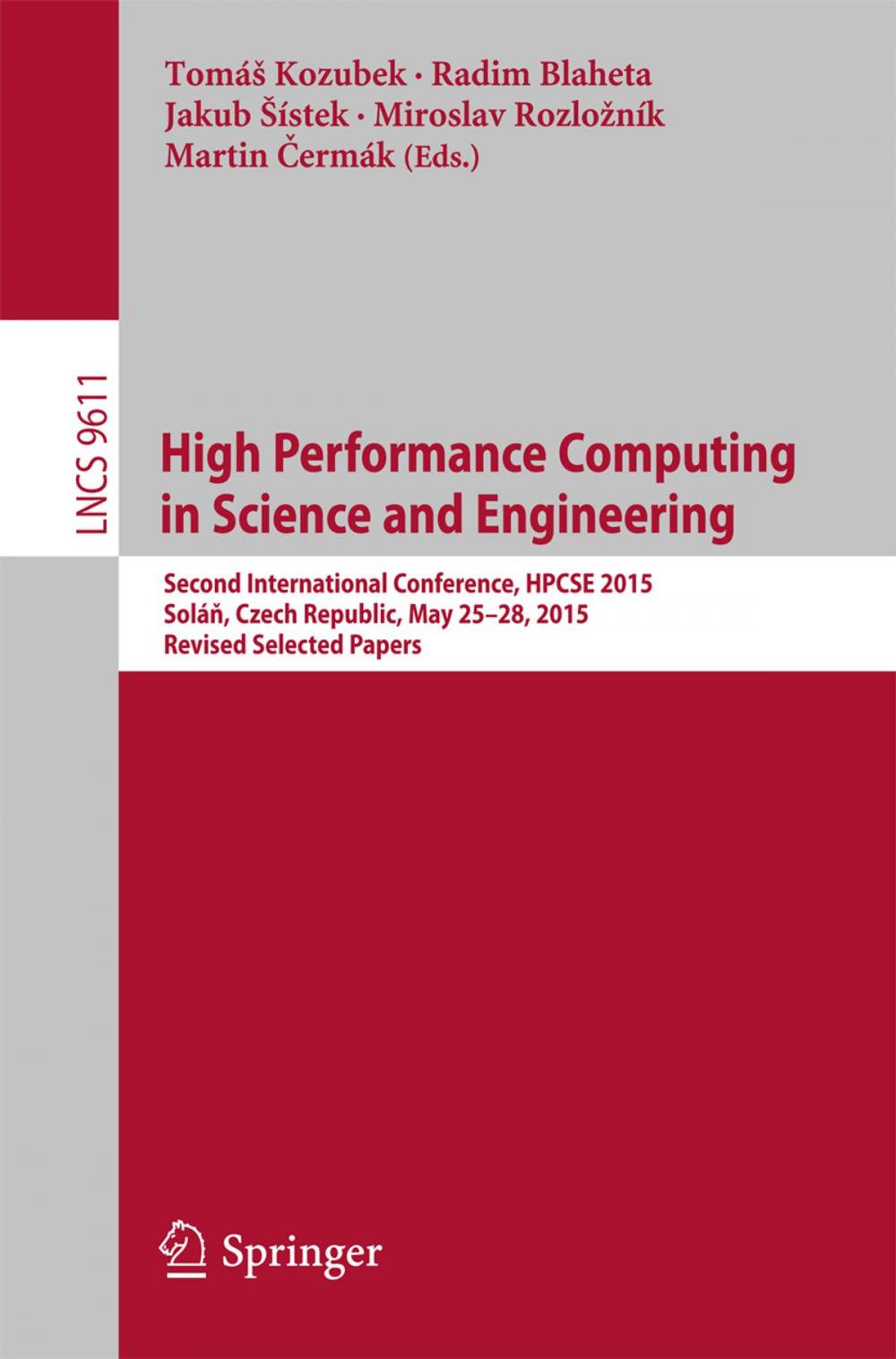 Big bigCover of High Performance Computing in Science and Engineering