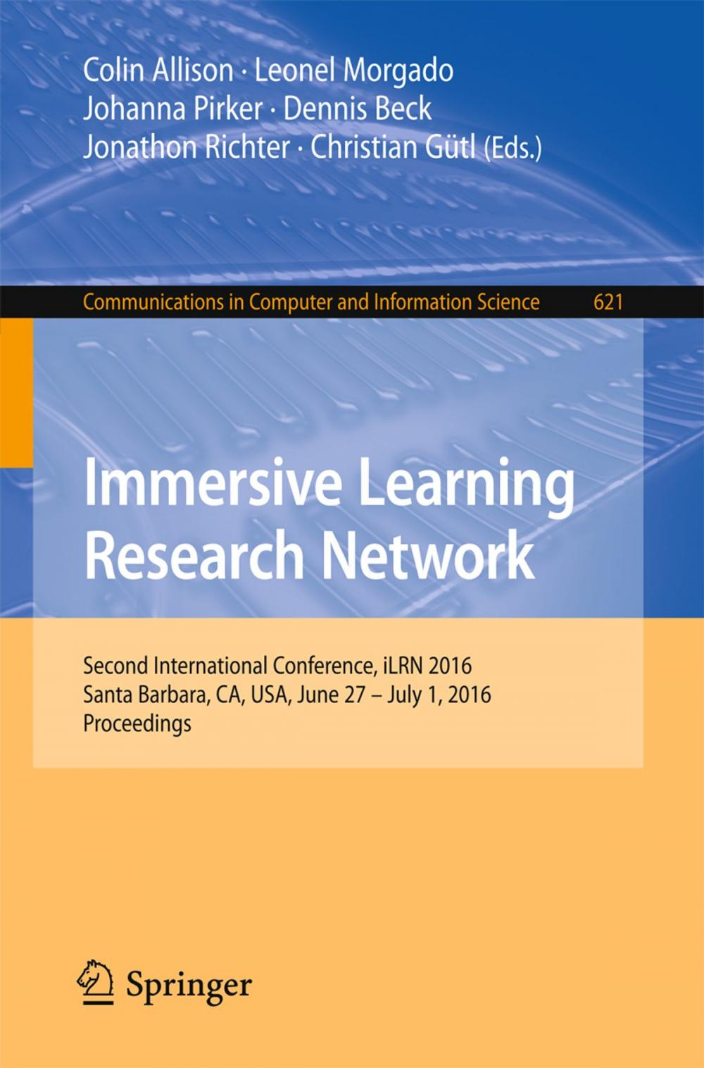 Big bigCover of Immersive Learning Research Network