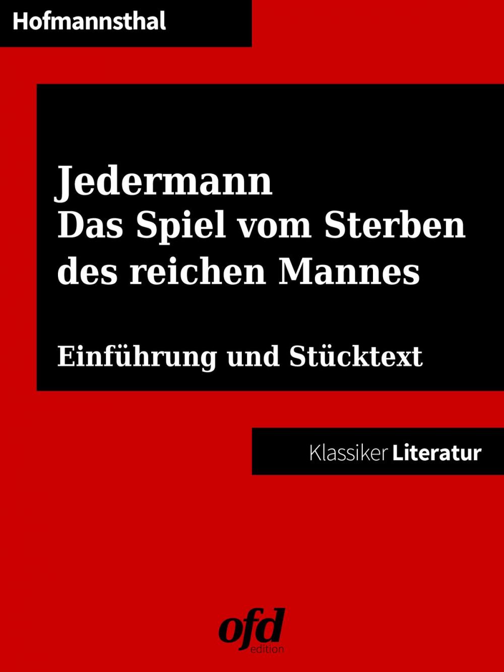 Big bigCover of Jedermann. Das Spiel vom Sterben des reichen Mannes