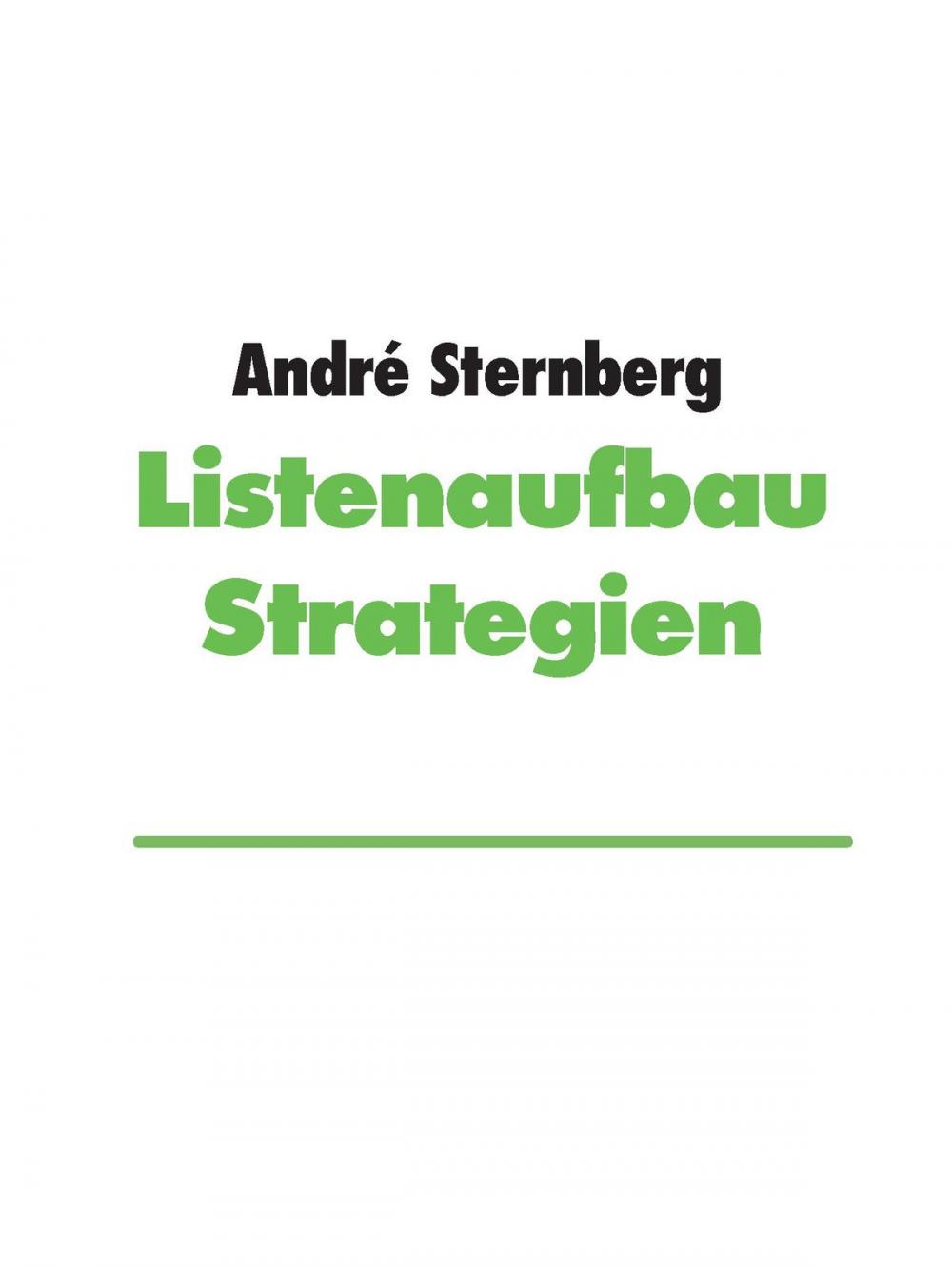 Big bigCover of Listenaufbau Strategien