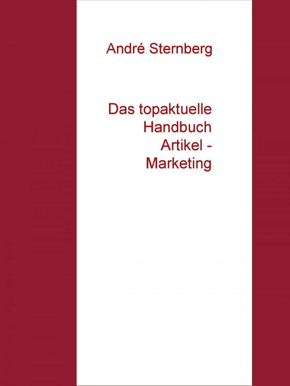 Big bigCover of Das topaktuelle Handbuch Artikel - Marketing