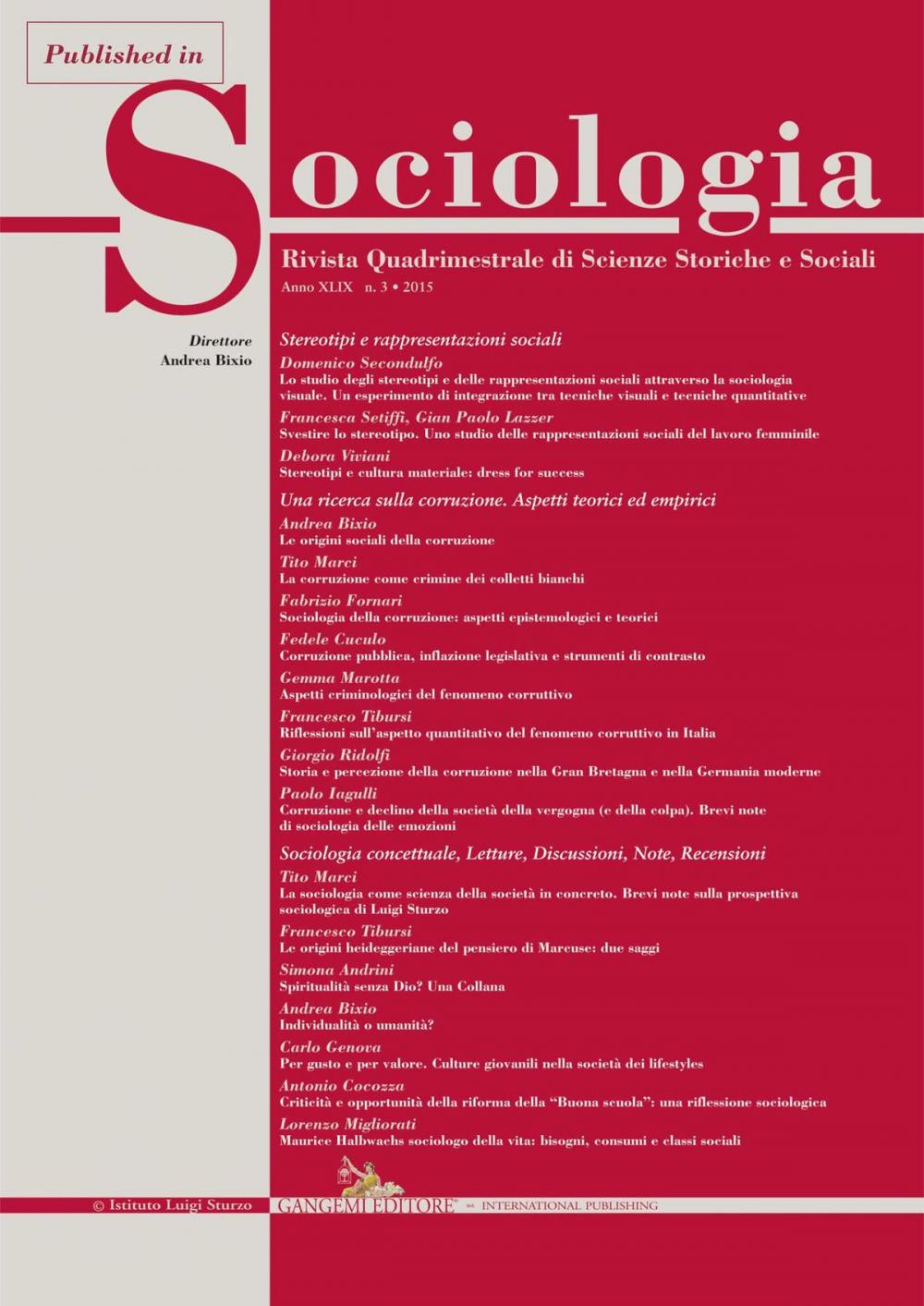 Big bigCover of Sociologia della corruzione: aspetti epistemologici e teorici