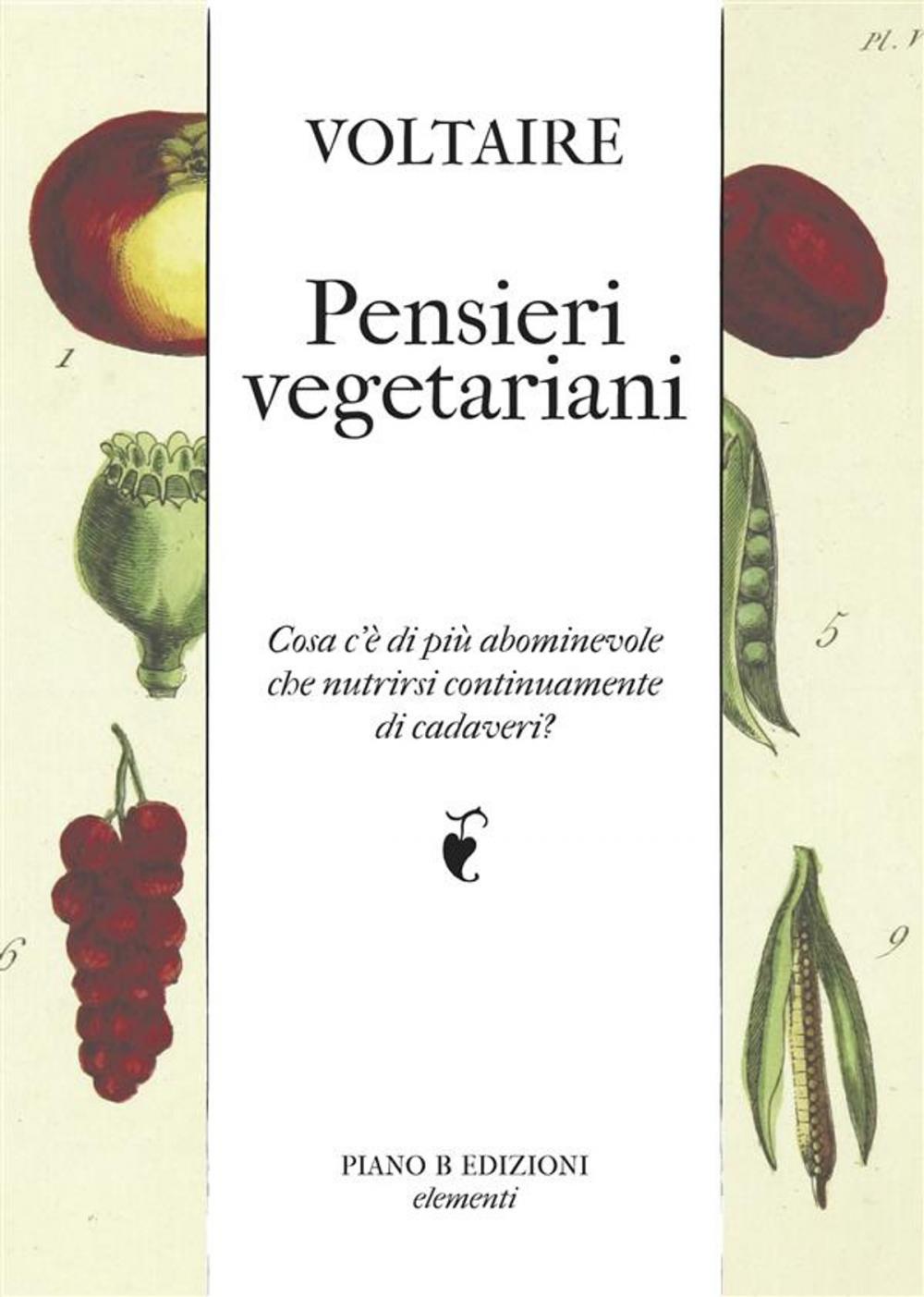 Big bigCover of Pensieri vegetariani