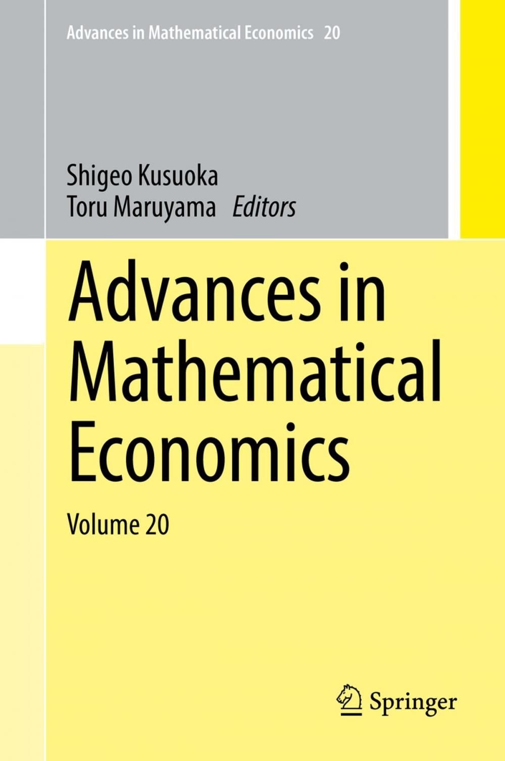 Big bigCover of Advances in Mathematical Economics Volume 20