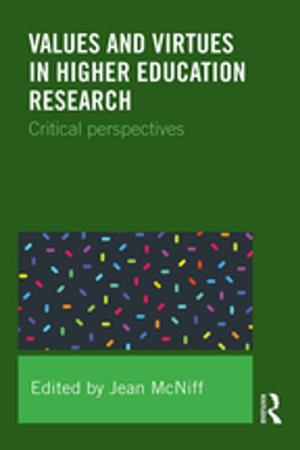 Cover of the book Values and Virtues in Higher Education Research. by David Boersema
