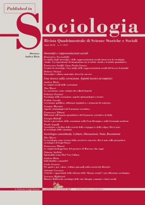 Cover of the book Sociologia della corruzione: aspetti epistemologici e teorici by AA. VV.