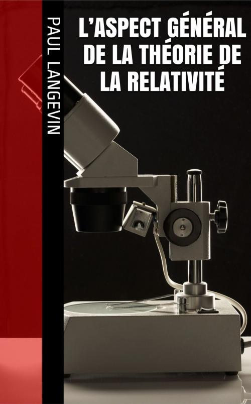 Cover of the book L’Aspect général de la théorie de la relativité by Paul Langevin, NT