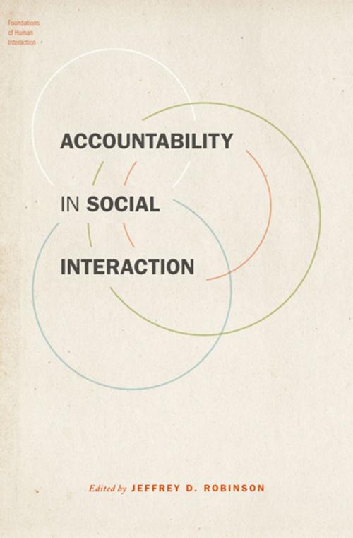 Cover of the book Accountability in Social Interaction by Jeffrey D. Robinson, Oxford University Press