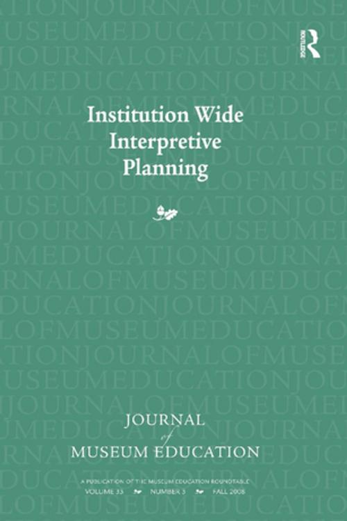 Cover of the book Institution Wide Interpretive Planning by , Taylor and Francis